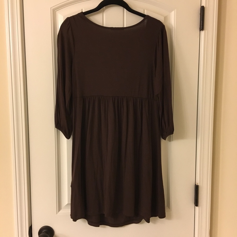 Forever 21 Women’s Brown 3/4 Sleeve Blouse Size Large - Picture 4 of 4
